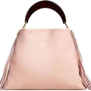 Marni Blush Pink Bag with Dark Brown Handle